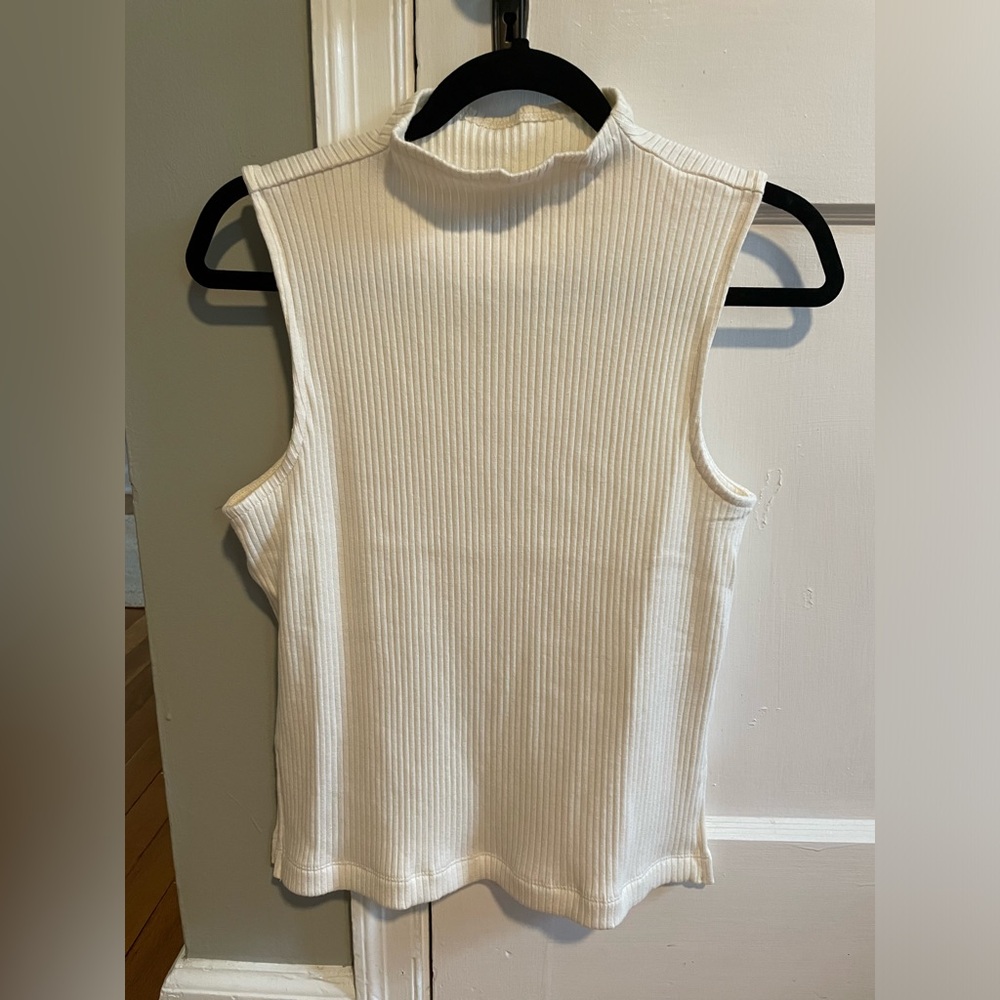 Madewell Side-Slit Mockneck Tank